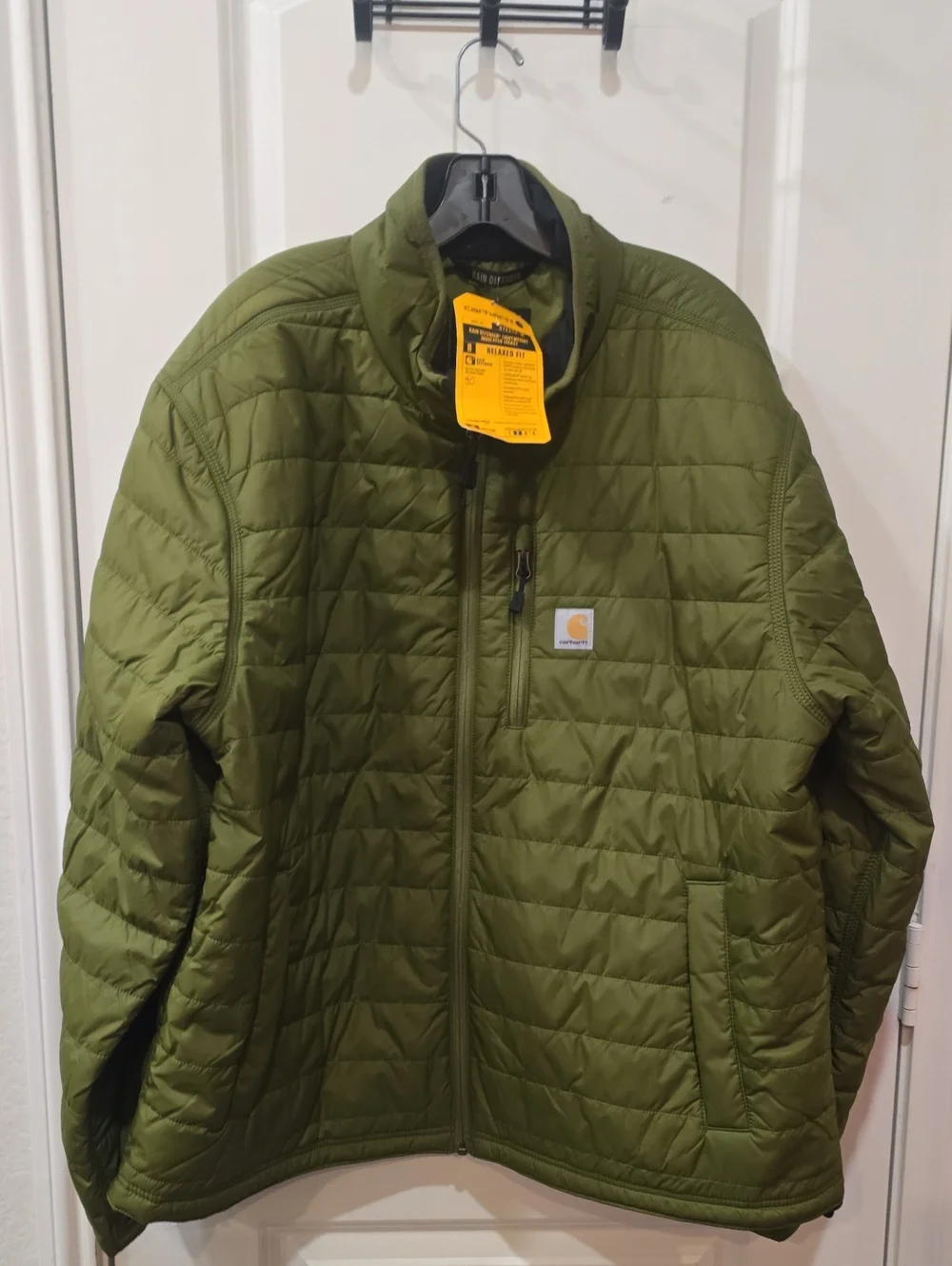 Carhartt Rain Defender Insulated Lightweight Gilliam Jacket- Dark Bronzed Green